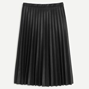 JCrew - Pleated Faux Leather Skirt, Sz 12